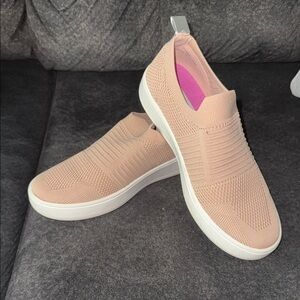 Skechers Women's Knit Slip-On Sneakers - Light Pink